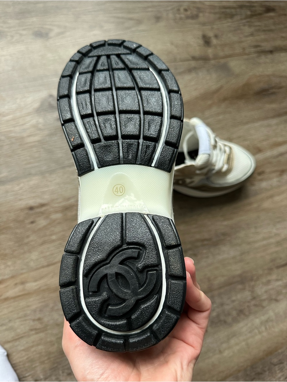 CHANEL Gold Sneakers - Picture 7 of 7